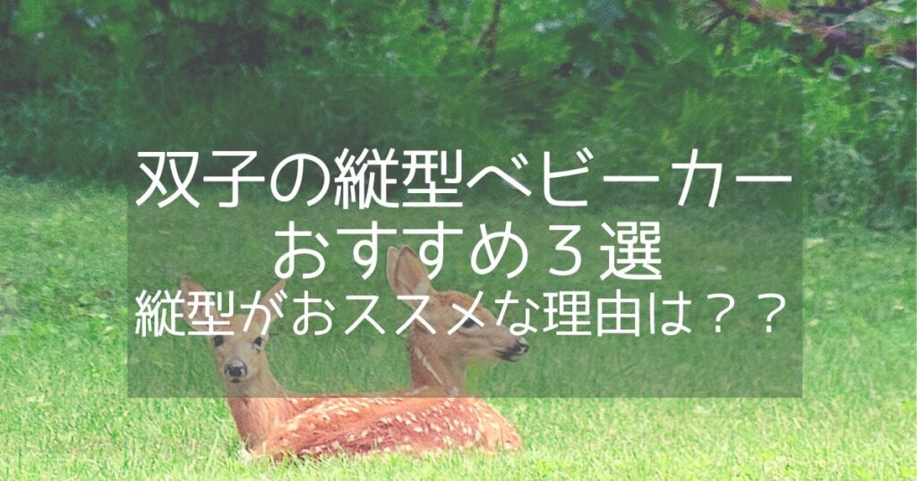 双子縦型ベビーカー　おすすめ　アイキャッチ画像